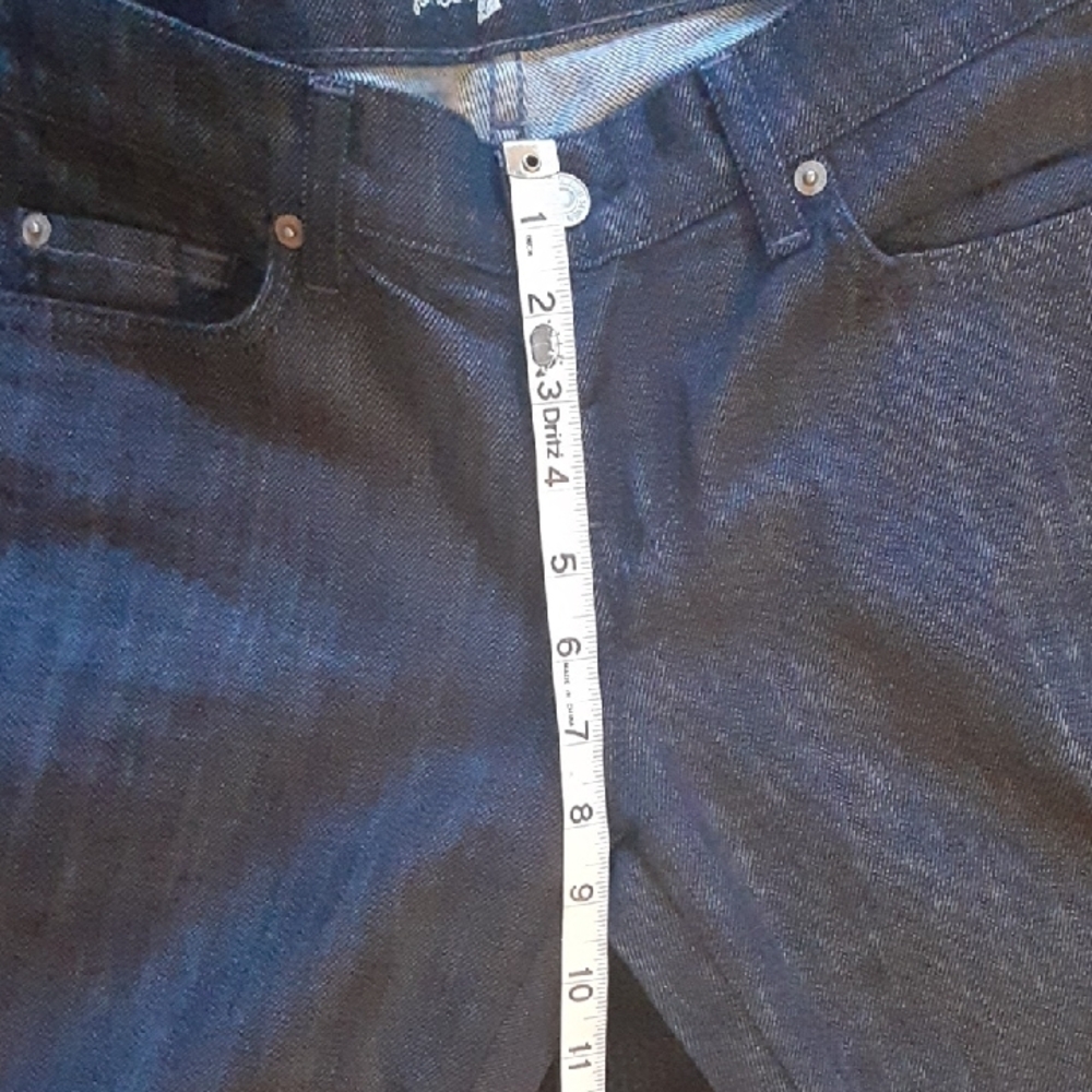 7 For All Mankind Women's Dark Blue Straight Jeans - Picture 5 of 9